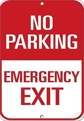 Emergency Exit Sign - Papan Peringatan Tanda Jalan, Dilarang Parkir,