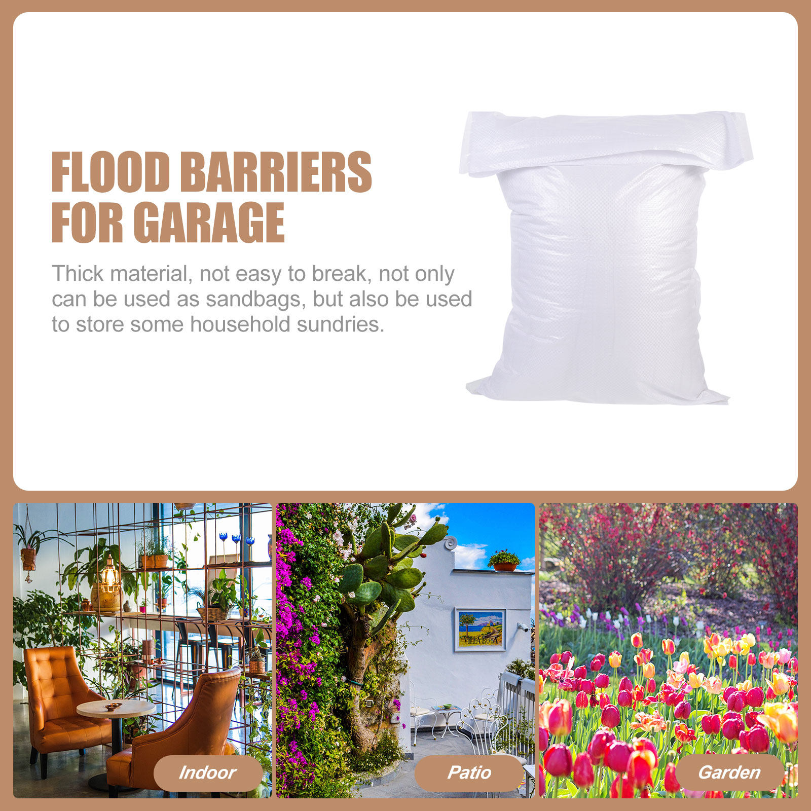 16Pcs Karung Pasir Anyaman Tah - Flood Barrier Bag ulasan dan harga