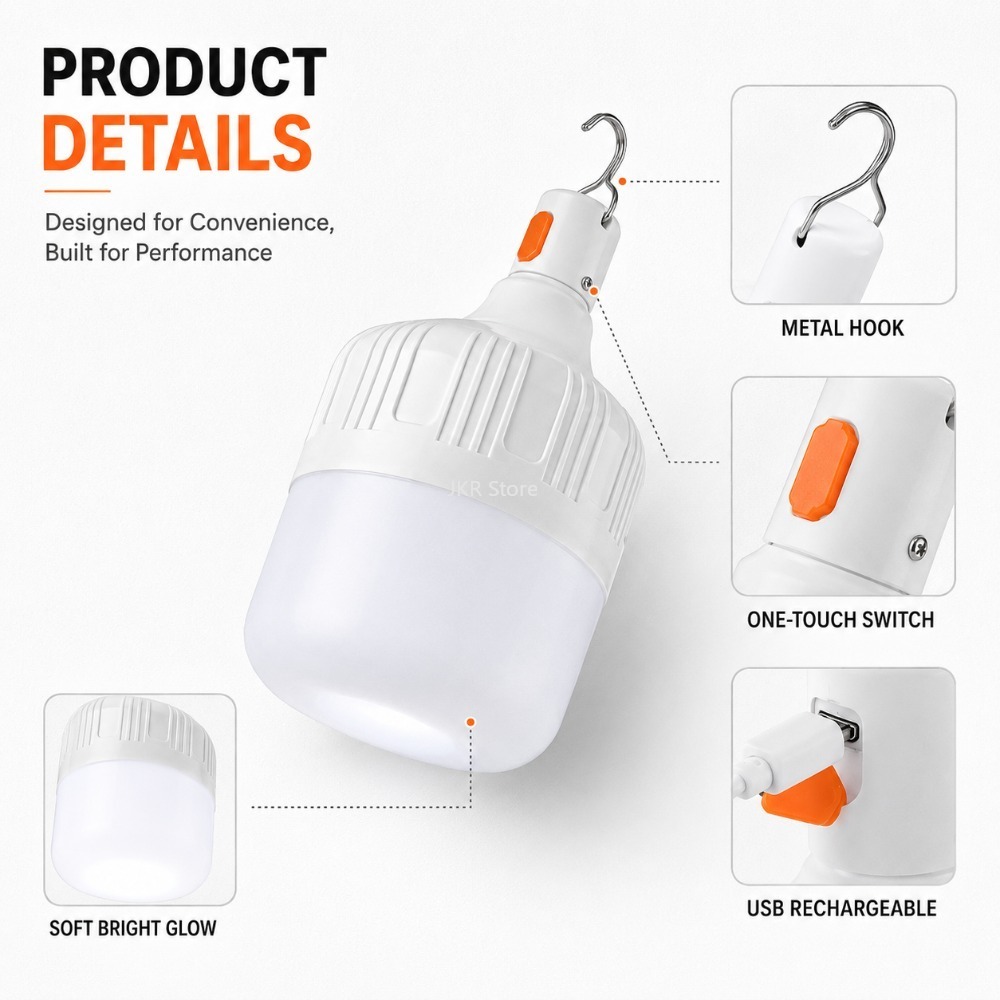 Lampu Camping Isi Ulang USB, L - Power Outage Light ulasan dan harga