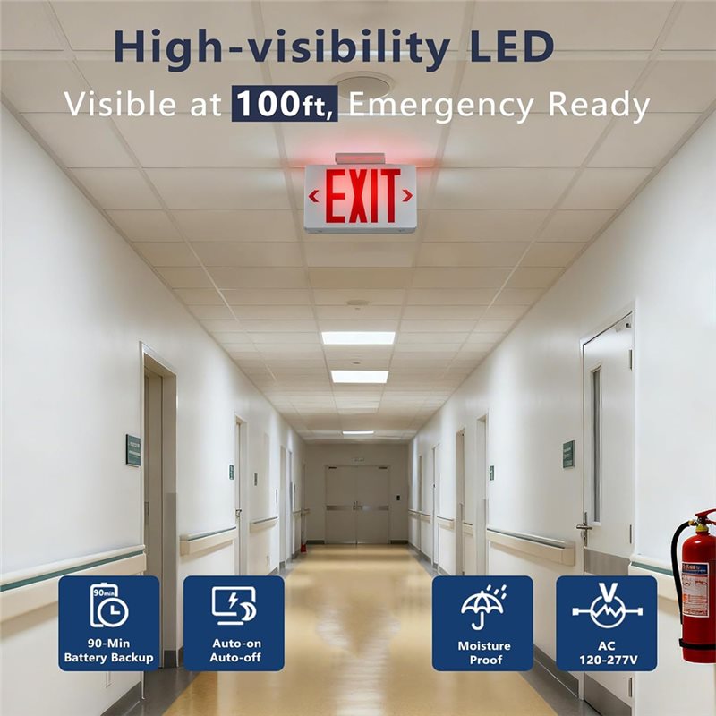 B67C Bersertifikasi UL, Lampu  - Emergency Exit Sign ulasan dan harga